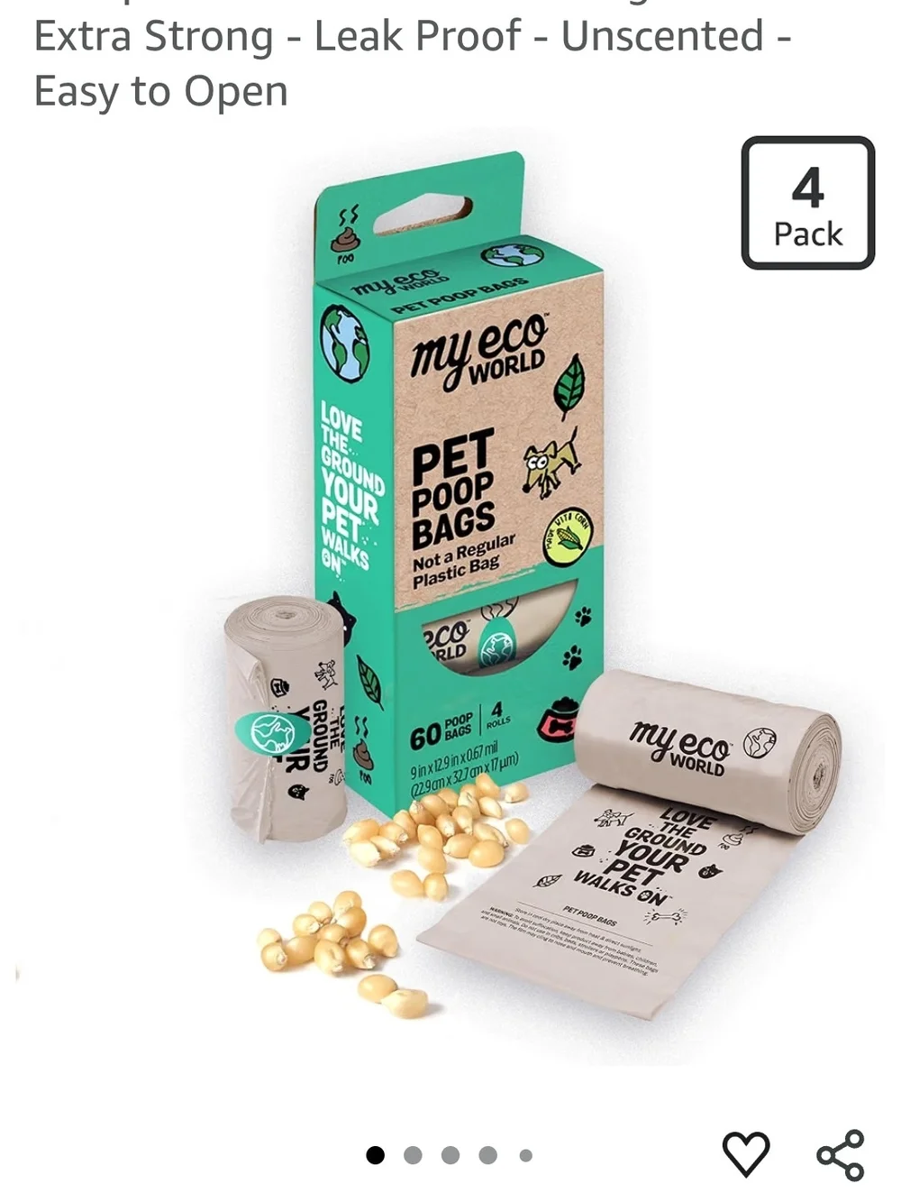Compostable Dog Poop Bags & Bone Dispenser - Light Green